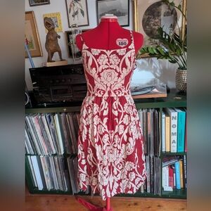 Baroque red Ann Taylor dress